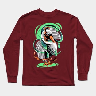 goose robotic illustration Long Sleeve T-Shirt